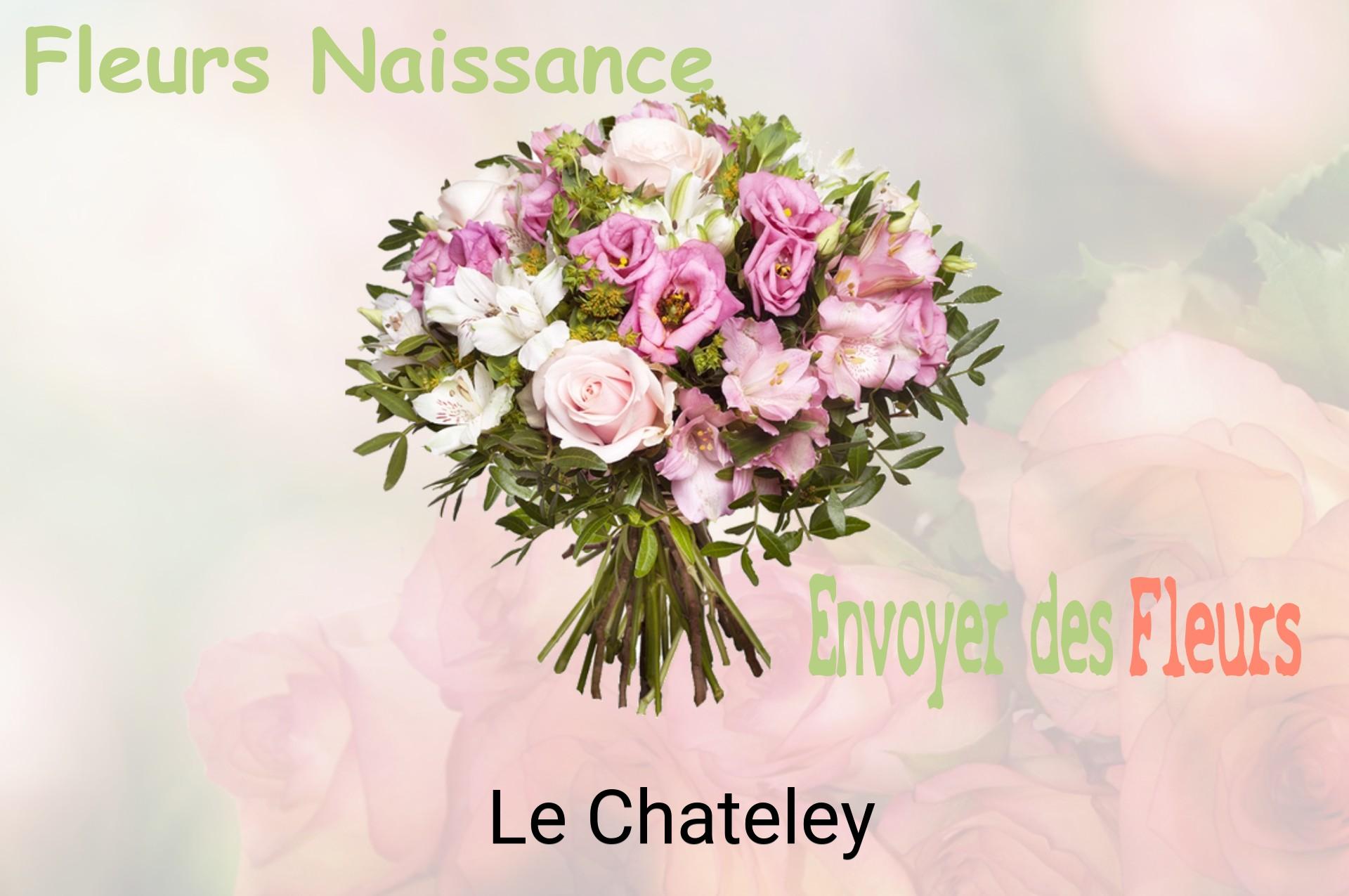 Bouquet de fleurs de naissance livré à Le Chateley